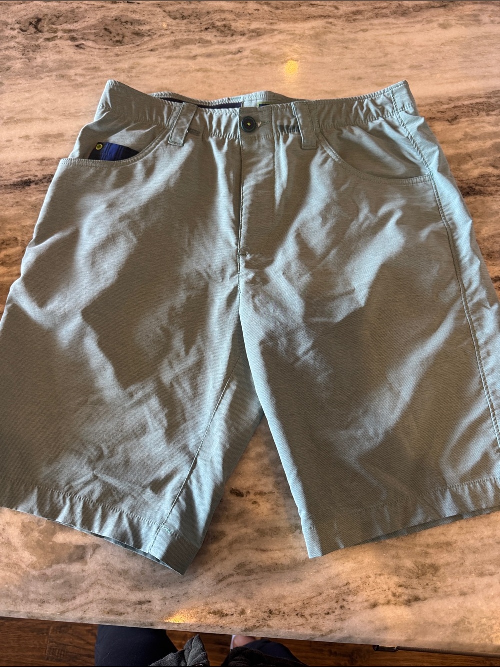 William Murray Golf Men's Slate Blue Flat Front Shorts